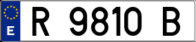 Trailer License Plate